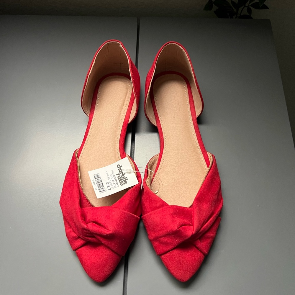 Charlotte Russe Red Flats